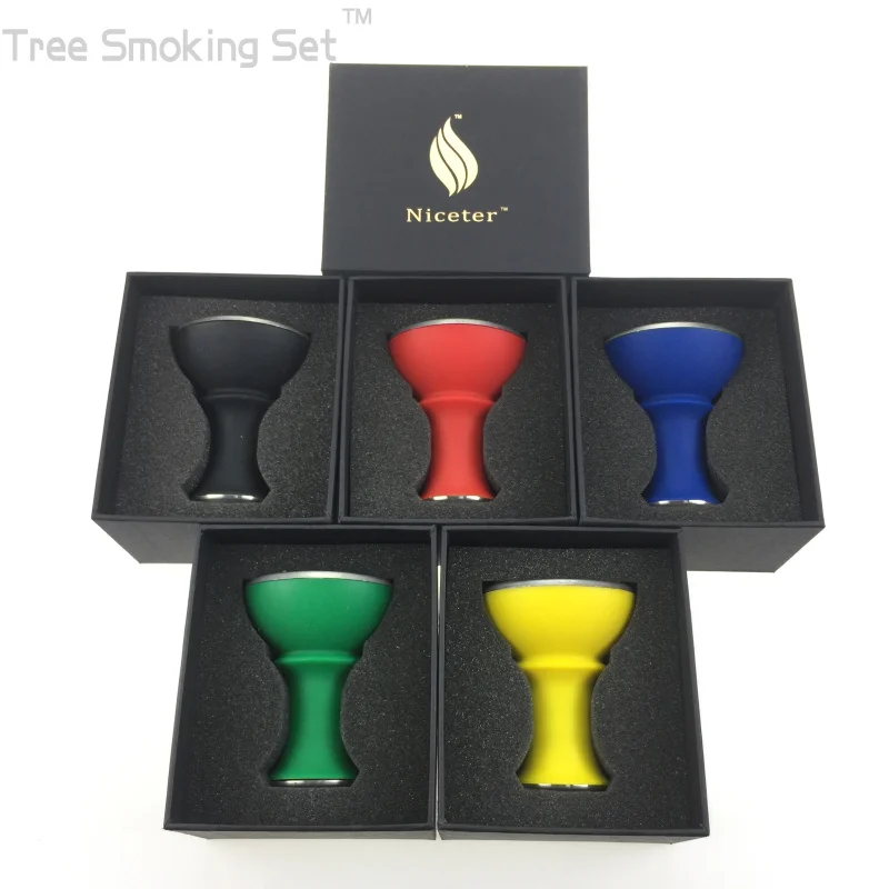 

Hookah Tobacco Bowl Smoking Cigarette Container Container Tobacco Pot Gift Boxed Stainless Steel Silicone Anti-scald