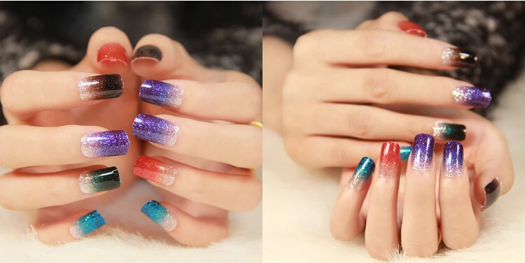 36 Pots Professional Makeup 36 Colors Nail Art UV Gel Colorful Glitter Powder Nail Gel Excellent Gel Nail Polish Free Shipping