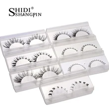 7 пар Набор накладных ресниц ручной работы нижние ресницы крест Топ ресницы прозрачная ресница индивидуальное расширение красота инструмент