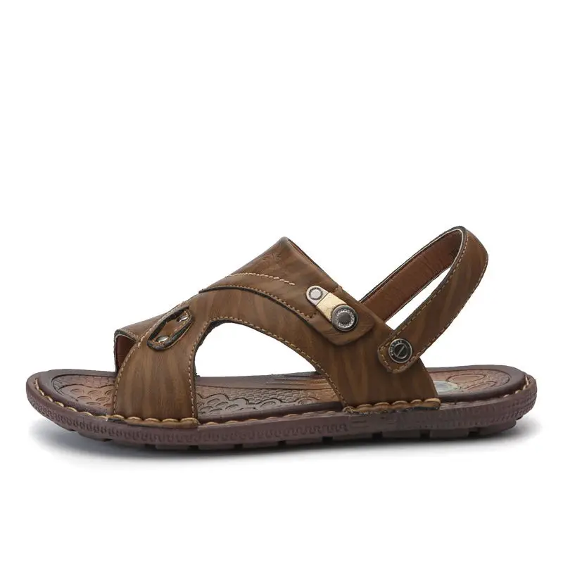 LAISUMK/Классическая Летняя обувь; мужские шлепанцы; качественные кожаные сандалии для мужчин; удобные Вьетнамки; мужские пляжные сандалии