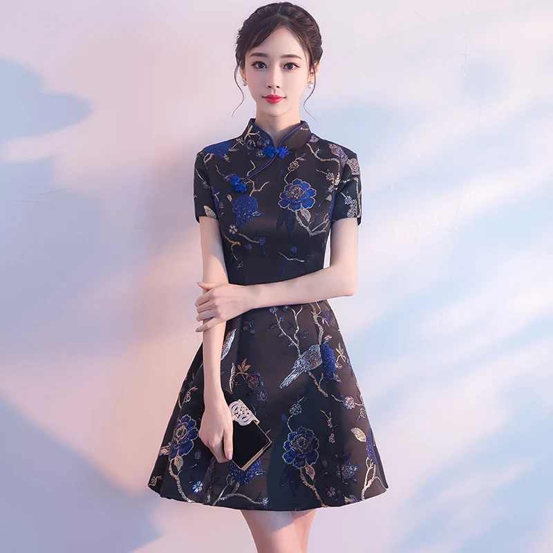 Свадебное платье женское длинное с коротким рукавом cheongsam кружевное китайское традиционное платье женское qipao для свадебной вечеринки