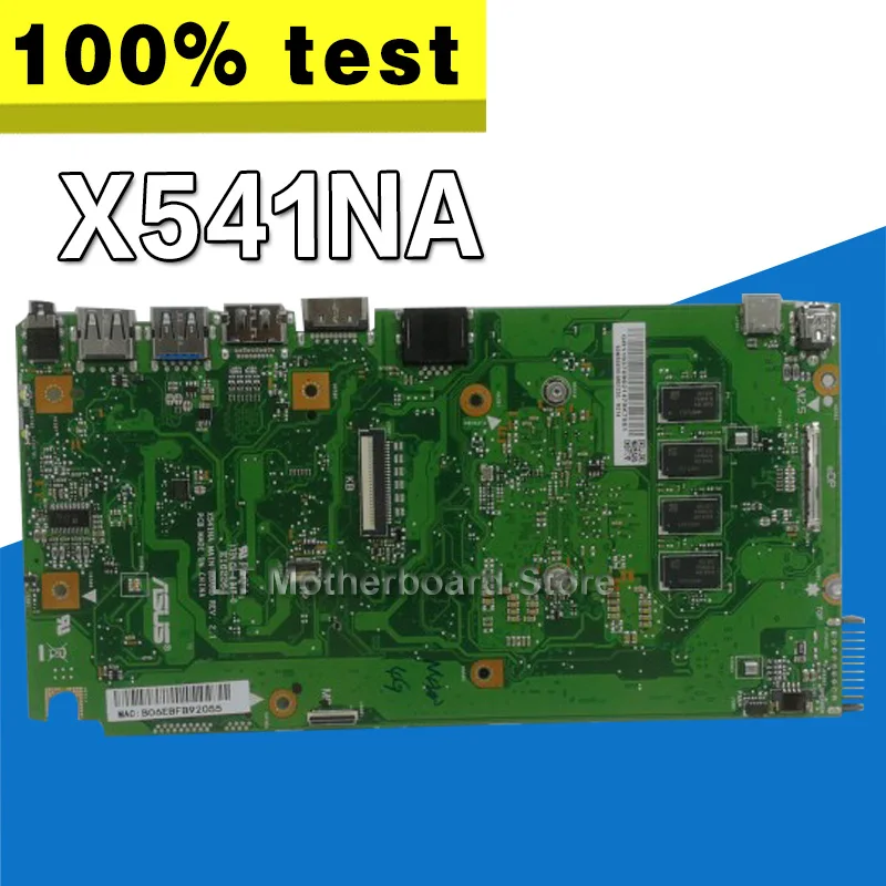 X541NA اللوحة الأم ل ASUS X541NA اللوحة المحمول X541NA اللوحة X541N اللوحة اختبار 100% موافق N3350 CPU 4 GB RAM