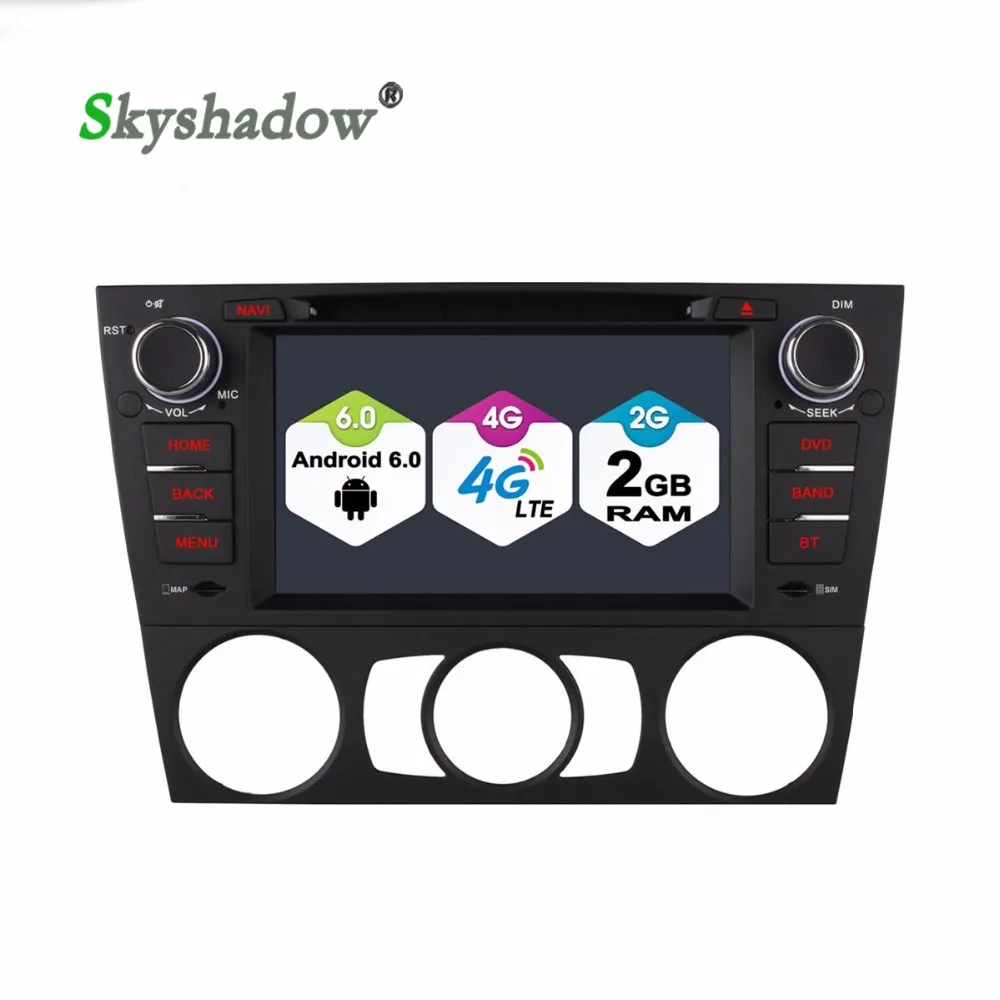SKYSHADOW Quad Core dvd-плеер Автомобиля 1024*600 Android 6.0 для BMW 3 Серии 2005-2012 2 ГБ RAM 16 Г ROM Wi-Fi GPS