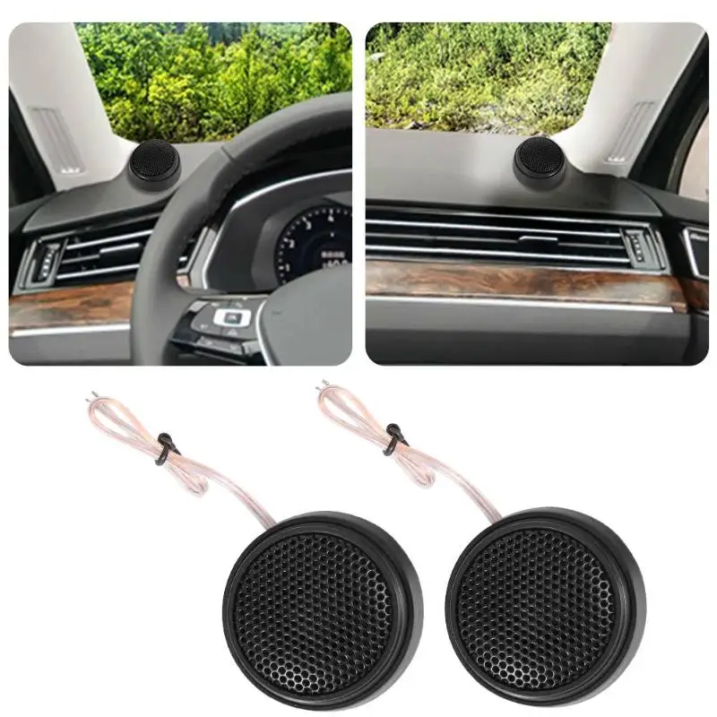 

1 Pair Car Dome Tweeter Speakers 98dB 100W Super Power Audio Loudspeakers