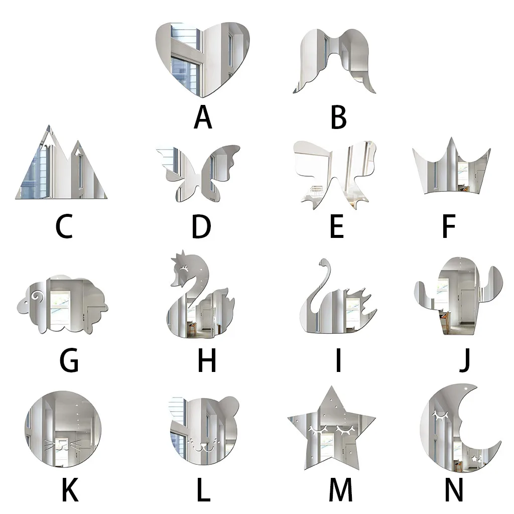 Последняя Горячая Распродажа, explosionнордическое акриловое зеркало, мультяшная настенная камера, реквизит для детской комнаты, настенное украшение, espejos decorativos para