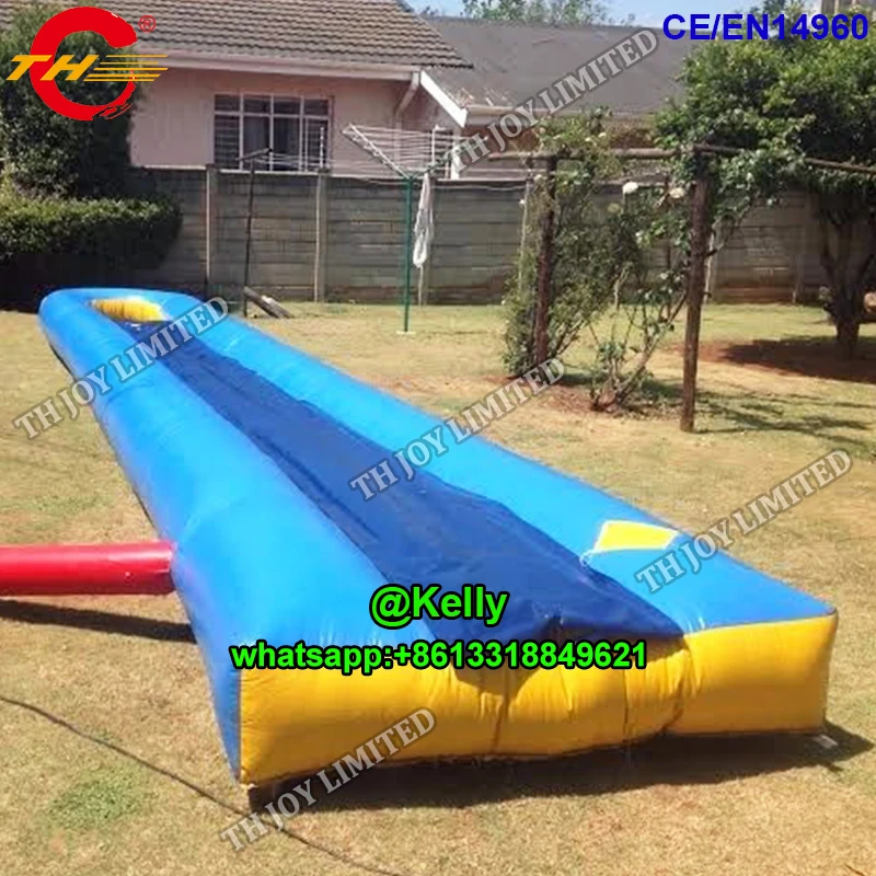 inflatable water slide into pool