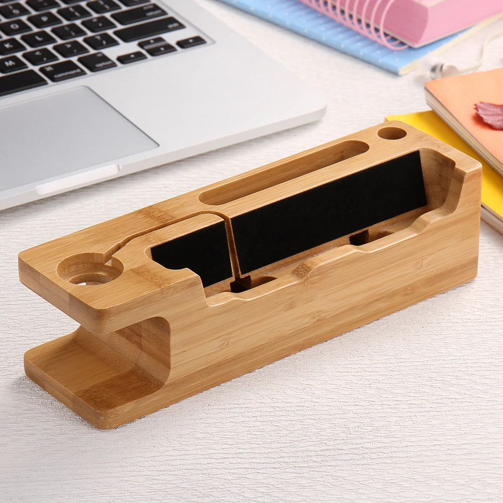 Holz Ladestation Station Handyhalter Ständer Für iPhone 7 Plus 6 6 S Plus 5 5 s SE Für iWatch Handy