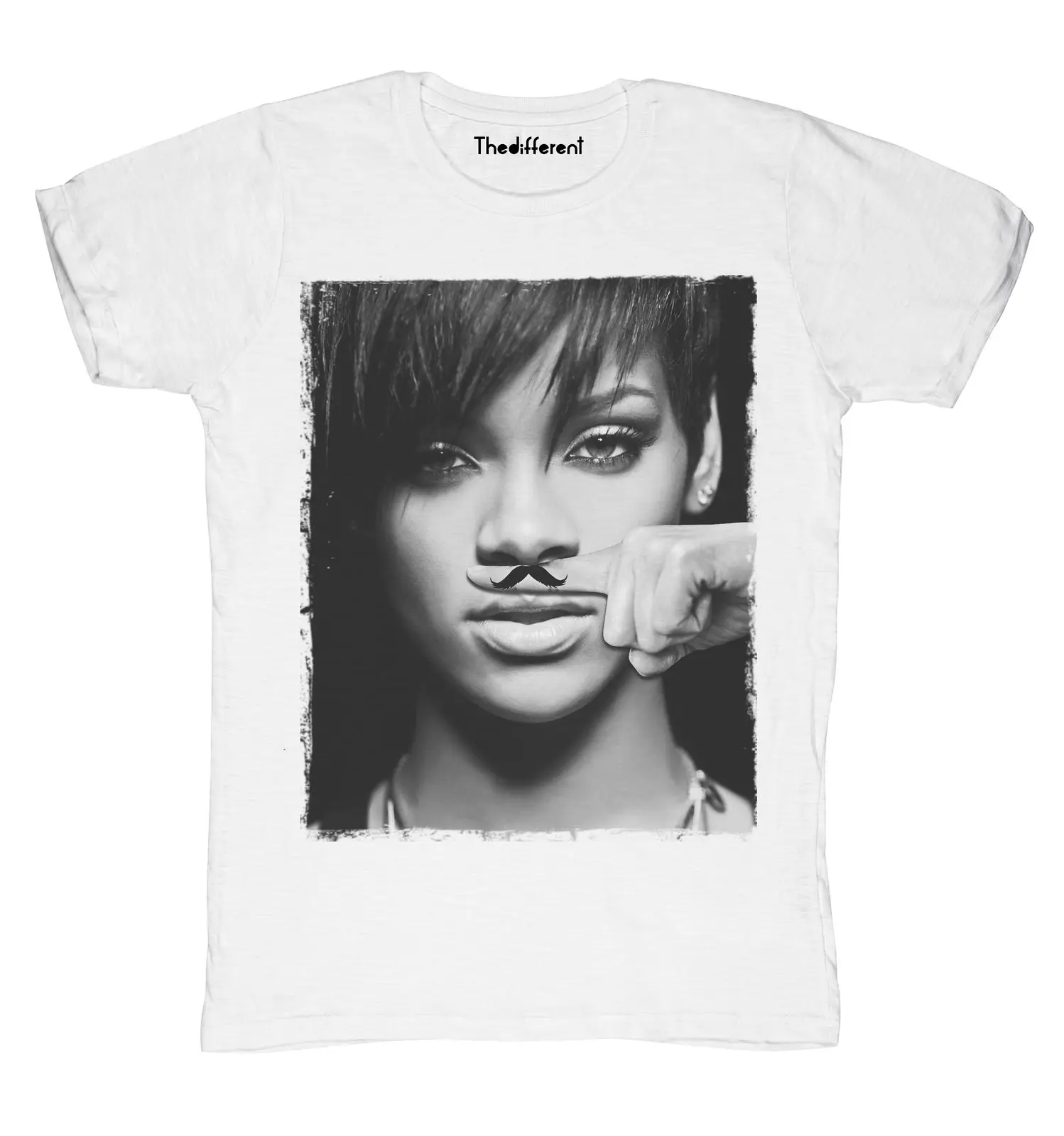 New T-Shirt Blaze Man Funny Rihanna Mustache Gift Idea | Мужская одежда