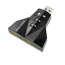 Внешний 7,1 канальный USB 3D Звуковая карта аудио для портативных ПК для Macbook Dual Virtual 7,1 USB 2,0 адаптер