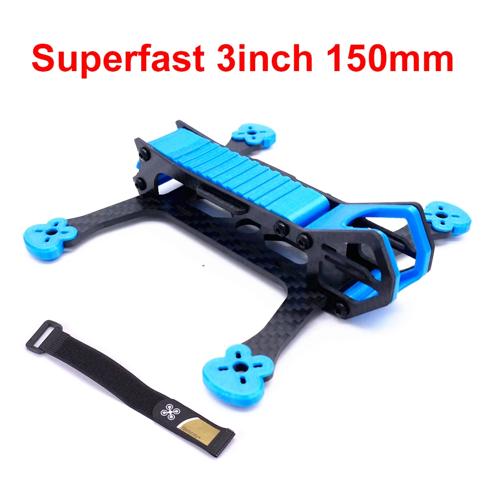 

Mini superfast 3" 150mm 150 3inch with 3mm bottom plate Support 1306 motor For FPV Racing Quadcopter Multi-axis Drone