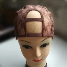 Hairnet 2″*4″ U Part Wig Cap For Making Wigs Left/Centre/Right Parting With Adjustable Strap Glueless Weaving Cap