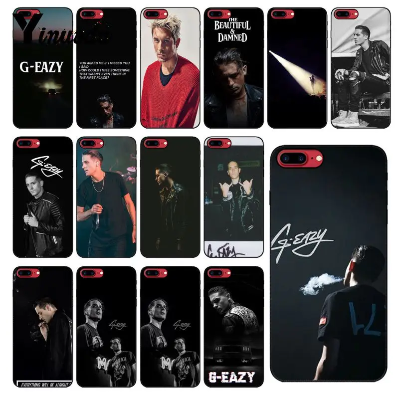 

Yinuoda G Eazy Soft black Phone Case for iPhone X XS MAX 6 6s 7 7plus 8 8Plus 5 5S SE XR