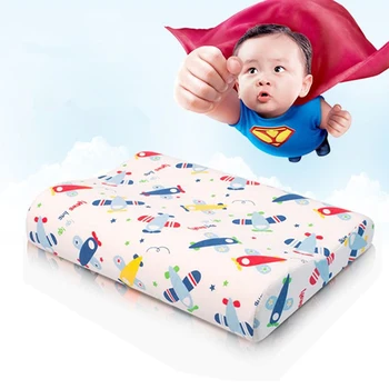 

45*25*6/4cm Cartoon Orthopedic Children Teenager Memory Pillow Kids Baby Health Care Pillow For Sleep With Pillowcase
