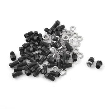 

Metal Nut LED Mounting Holder Panel w 3mm 50 Pieces Black