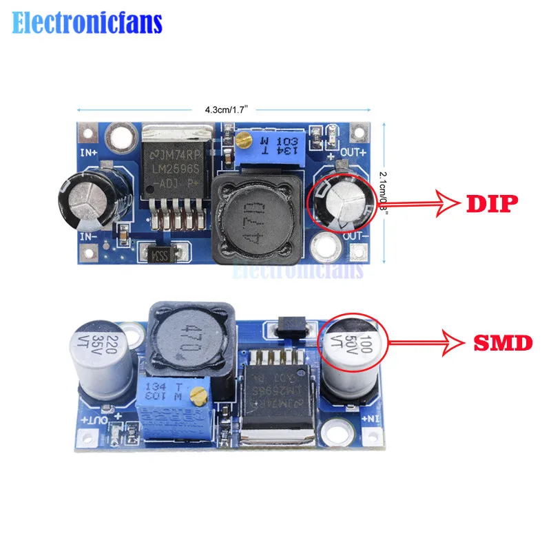 

LM2596 LM2596s DC-DC step-down power supply module 3A adjustable step down module LM2596S-ADJ voltage regulator 24V 12V 5V 3V