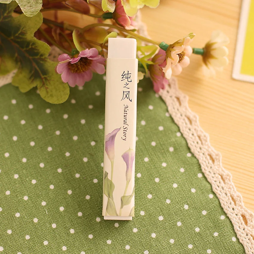 1pcs/lot Kawaii Korea Pure Wind Strip Rubber Gift Stationery Learning For Kid Rubber Office School