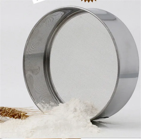 Flour sieve filter sieve Sifters shakers Baking Pastry Tools stainless round 15cm DIY kitchen