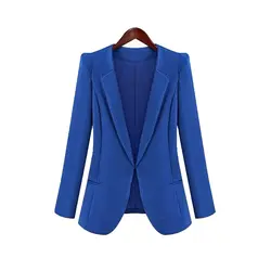 Новый весенне-осенний Женский Тонкий Блейзер Пальто модная повседневная куртка костюм с длинными рукавами Пиджаки рабочая одежда GDD99