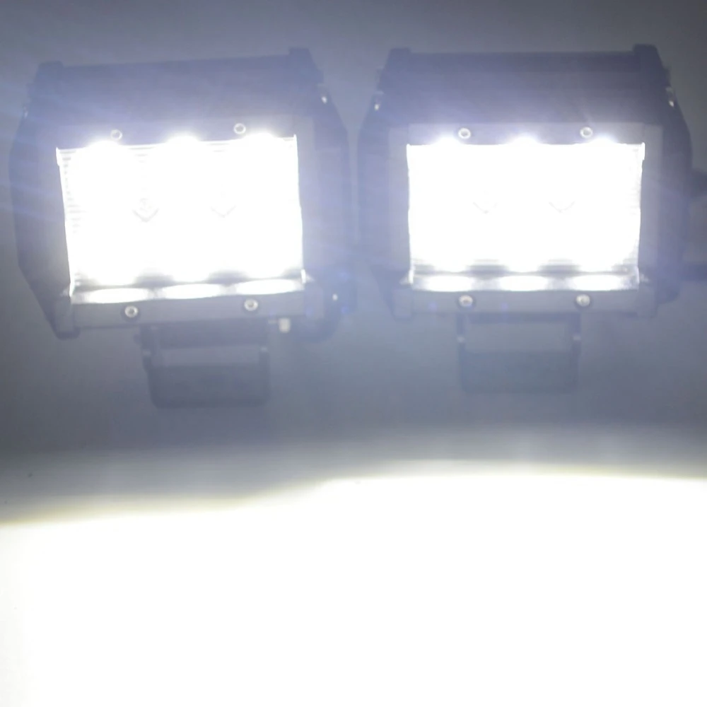 10 шт. 4 дюйма 18 Вт Светодиодный светильник для вождения 18 Вт Светодиодный светильник Точечный прожектор 12 В 24 В светодиодный светильник 4x4 для uaz niva 4x4