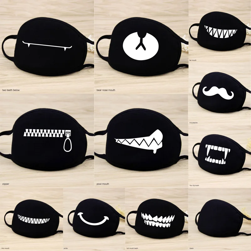 

1 Pcs Festive Party Supplies Cartoon Lovely Stop Air Pollution Keep Warm Respirator Face Mouth Mask Home Unisex