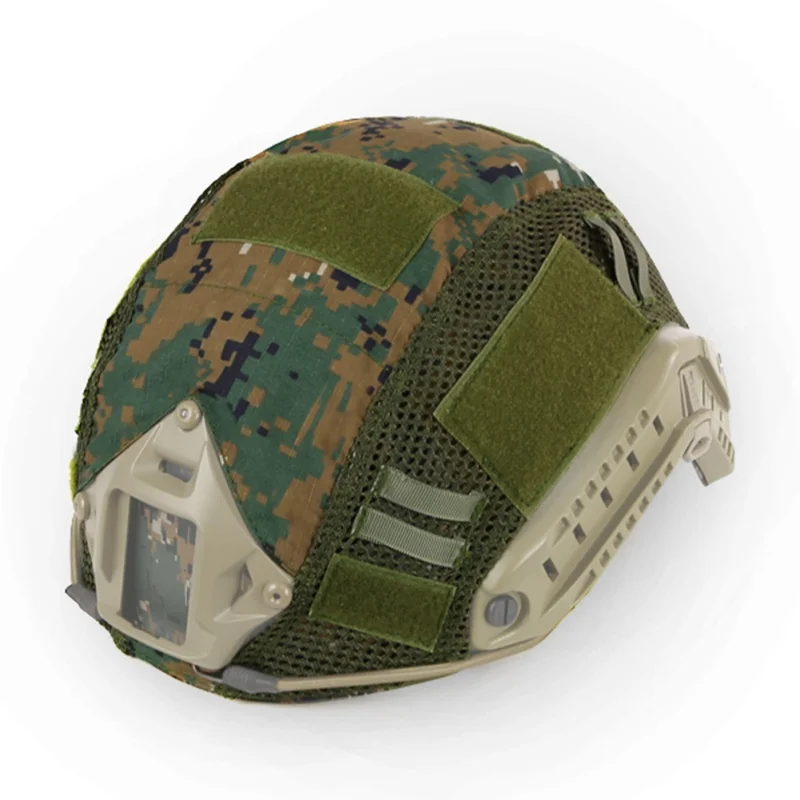 Тактический шлем крышка страйкбол Пейнтбол Wargame gear CS Быстрый шлем крышка камуфляж для окружности головы 52-60 см шлем - Цвет: DW Helmet cover
