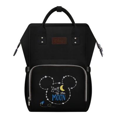 DPB10-black(U2g) Disney Mommy водонепроницаемая сумка для подгузников, бутылочки для кормления, изоляционные сумки с USB нагревателем, рюкзак, детские сумки для мам, сумки для хранения DPB02 - Цвет: DPB10-black(U2g)