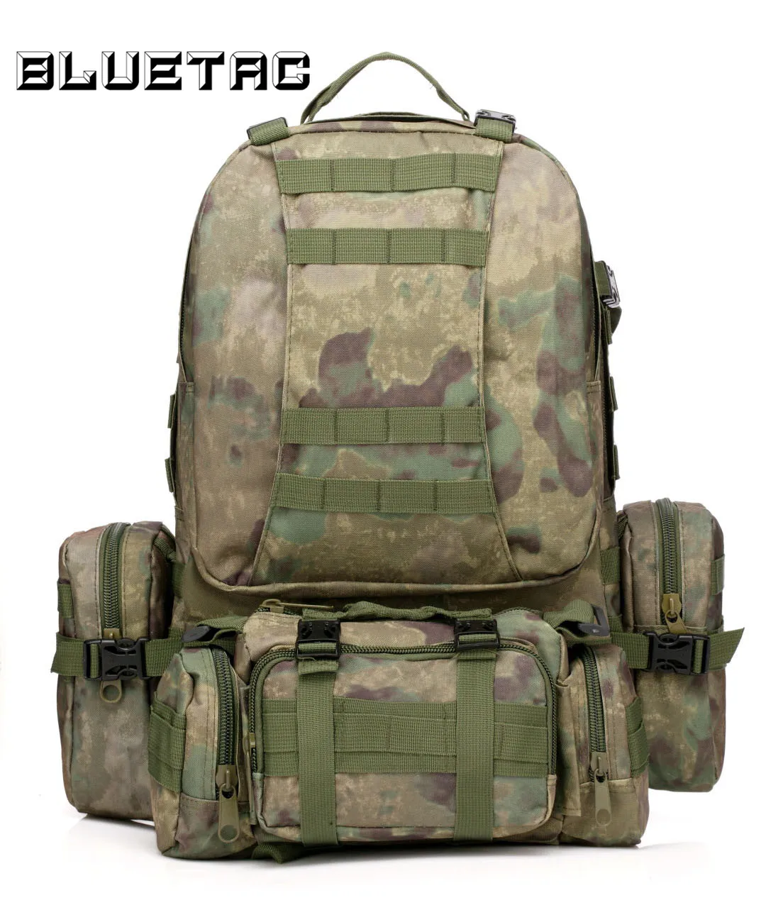 Военный тактический рюкзак 60 л со встроенными 3 сумками MOLLE рюкзаки дня штурмовая