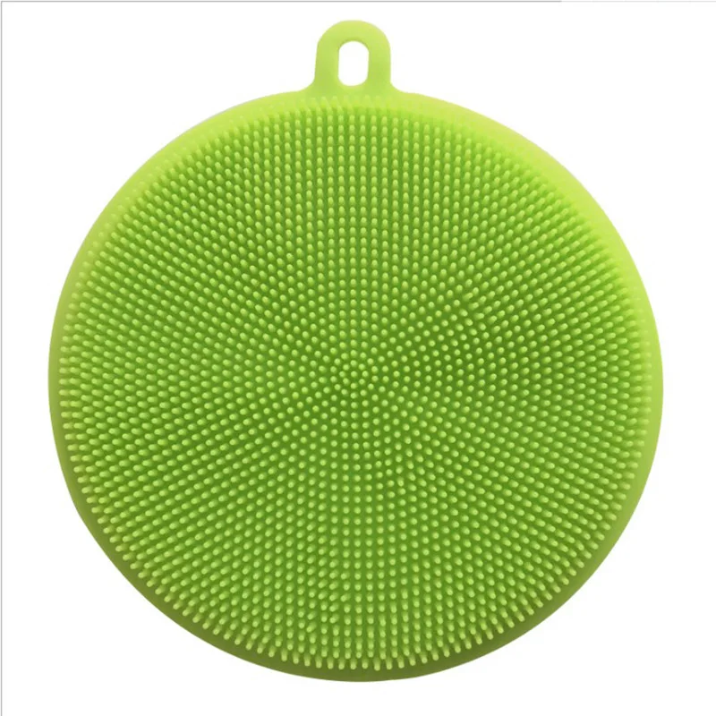 

High Silicone Wash Dish Brush Multipurpose Antibacterial Cleaning Kitchen Tool Scrubber UEJ