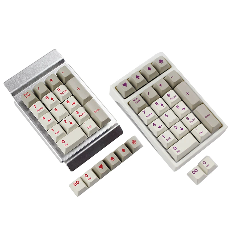 

Digital mechanical keyboard with enjoypbt nub keycap cherry profile keycaps