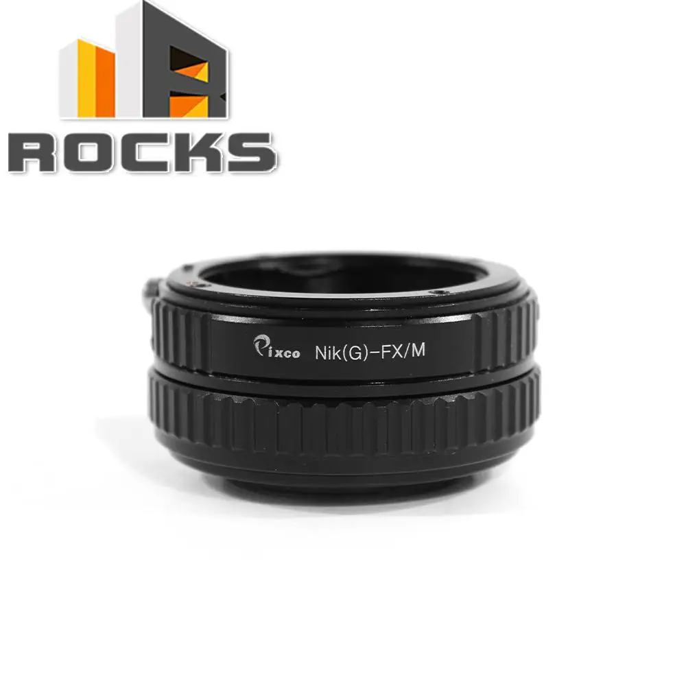 Pixco Adjustable Focusing Macro To Infinity Lens Mount Adapter Suit For Nikon F Mount G Lens to Fuji Fujifilm X Mount Camera