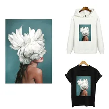 Железо на переводе для одежды мода красота цветок аппликация на заказ патч теплопередача наклейки передача плавкая Одежда Топы