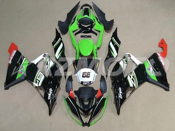 Новый ABS комплект обтекателей подходит для Kawasaki ZX6R 2013 2014 2015 2016 2017 Обтекатели ZX-6R