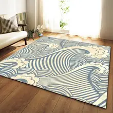 Скандинавские волнистые коврики с узором мягкие фланелевые коврики для гостиной Детская комната Противоскользящий большой детский коврик для ползания коврик для гостиной