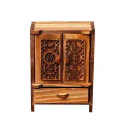 1 шт. Ретро Мини Малый мебель шкаф украшения Традиционный китайский Дизайн шкаф модель украшения