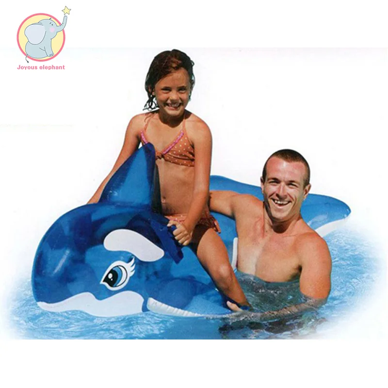 

59 Inches Inflatable Dolphin Whale Pool Float Water Toys animal inflatable for adults Swimming Summer Water giant tube Child