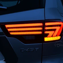 D_YL автомобильный Стайлинг задний светильник s для Toyota Highlander светодиодный задний фонарь, светильник багажника, крышка DRL+ сигнал+ тормоз+ задний фонарь