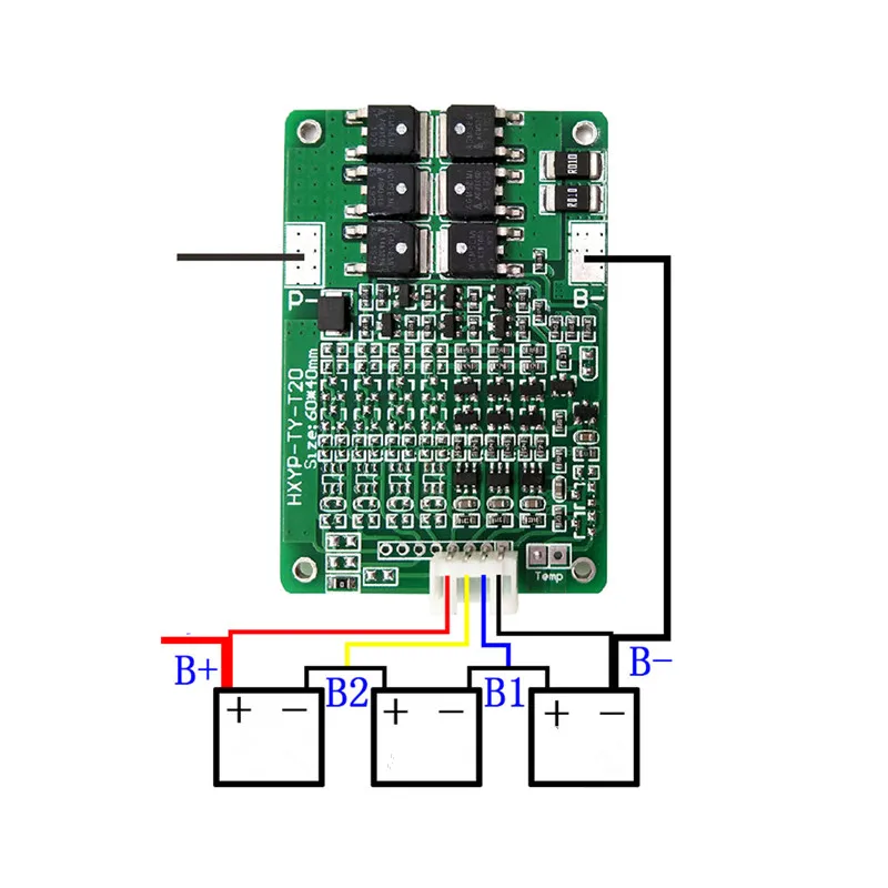 BMS 3S 4S 5S 6S 7S 20A 12,6 V литиевая батарея Защитная плата 16,8 V 21V сбалансированная 25,2 V 29,4 V 18650 V Защитная плата теплоотвод