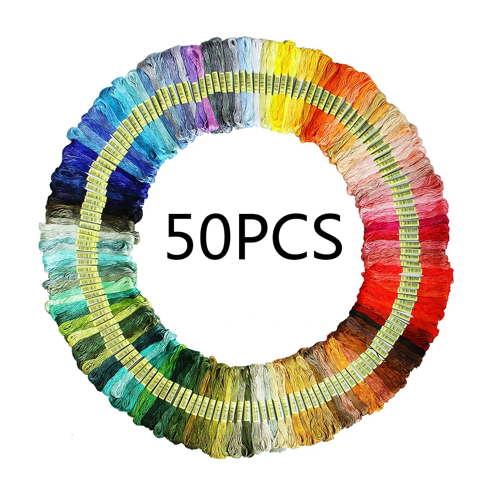Q6960 New 150 Colors Cross Stitch Line Cotton Line Manual DIY Cross Embroidery Line Rainbow Color Embroidery Thread - Цвет: Q6960