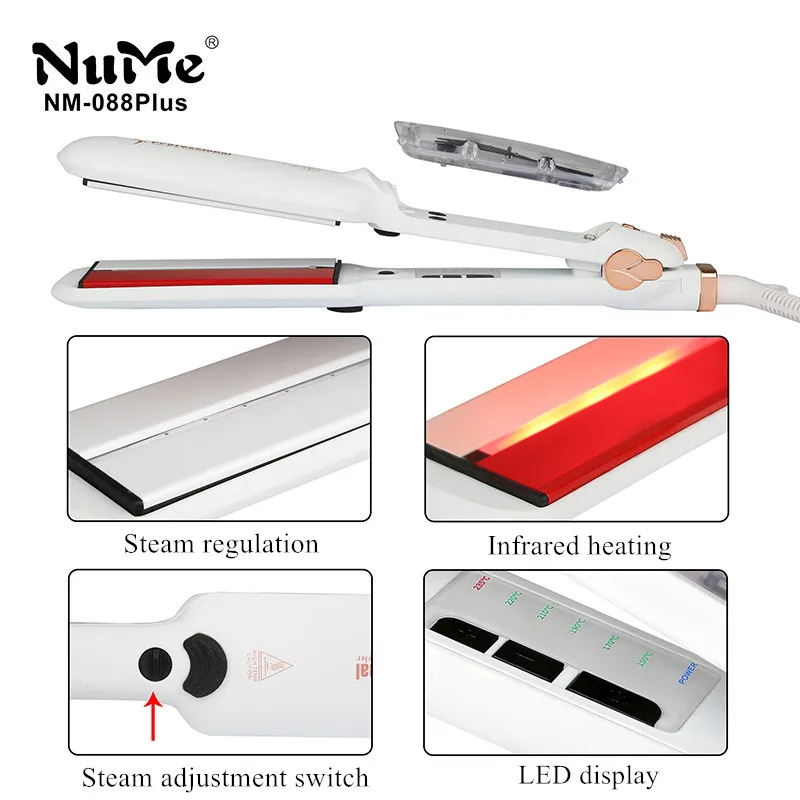  chapinha Professional Steam Hair Straightener Ceramic Vapor Infrared Heating Flat Iron Steampod 2 I