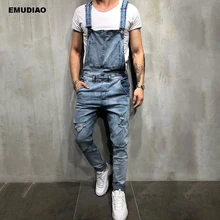 Streetwear Overalls Men Jeans Hombre 2019 Fashion Men's Ripped Skinny Jeans Destroyed Frayed Denim Pant Overalls Long Pants Streetwear Overalls Men Jeans Hombre 2019 Fashion Men's Ripped Skinny Jeans Destroyed Frayed Denim Pant Overalls Long Pants