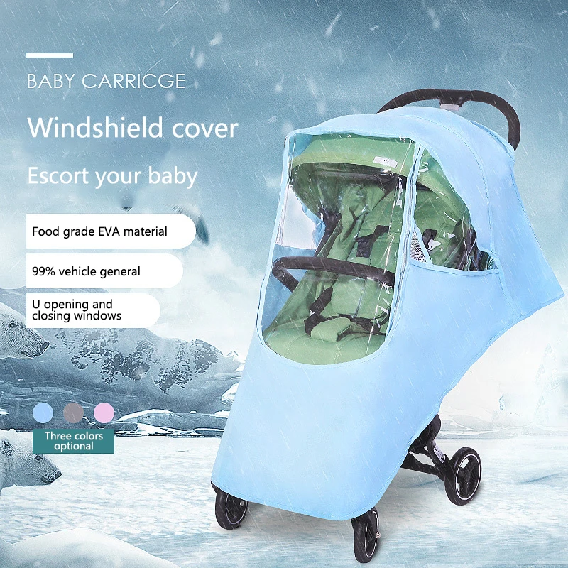 

Baby Stroller Accessories Universal Rain Cover Cart Wind Cover Pushchair Dustproof Warm Cover For Stroller Pram Accessories