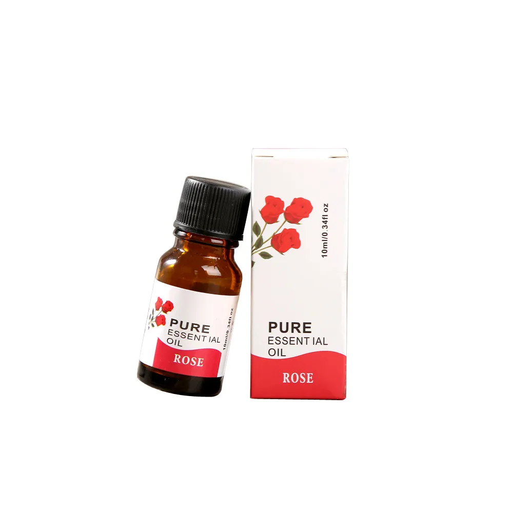 

New Good Quality 10ml 100% Pure & Natural Essential Oils Aromatherapy Scent Skin Care Relax Body Oil rose For Dropship