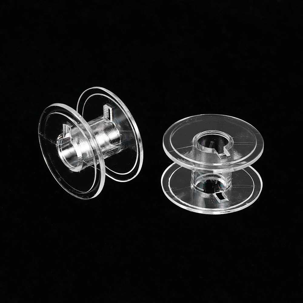 10/30pcs Thread Bobbin Plastic Transparent Empty Coils For Brother Janome Singer Linen Spool Craft Storage Holder Sewing Machine