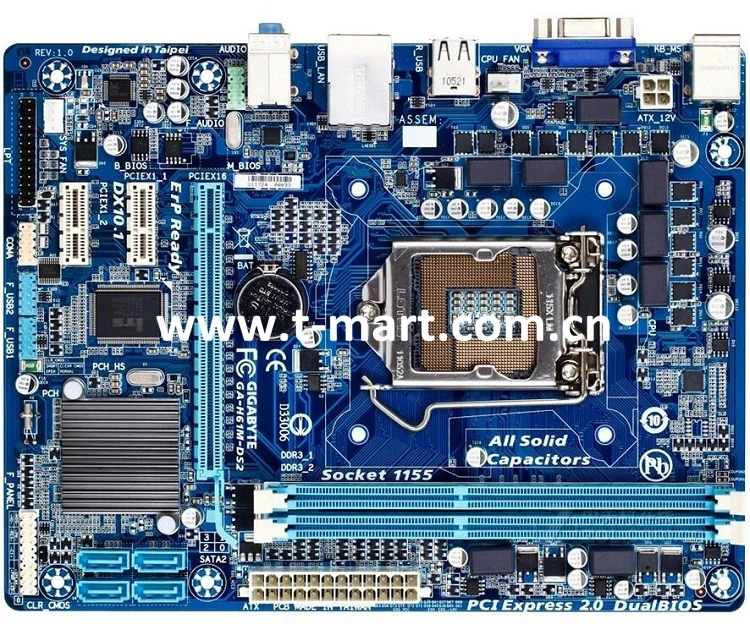

Gigabyte GA-H61M-DS2 LGA1155 DDR3 H61 Desktop motherboard fully tested
