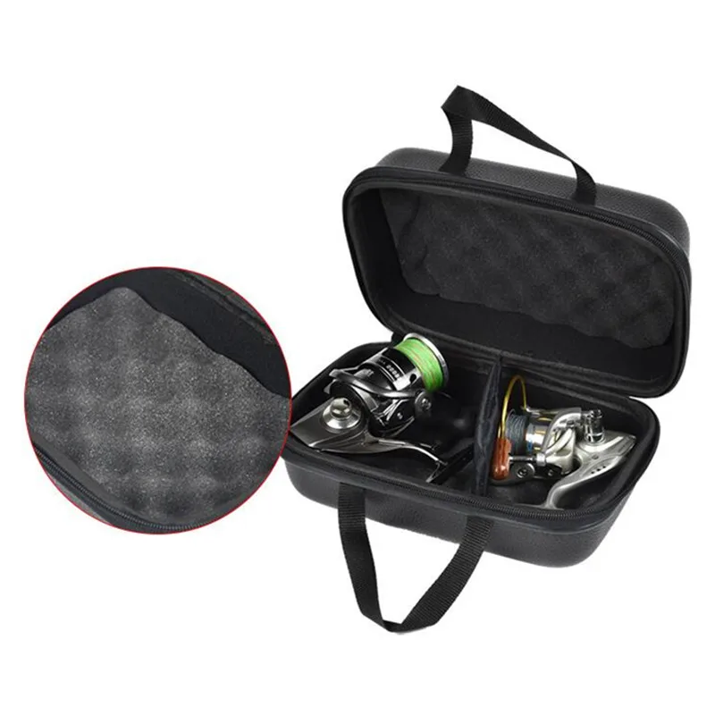  Fish Reel Bag Spinning Reel Case Leather Protective Hard Shell Shockproof Waterproof Cover Fishing  - 33038860640