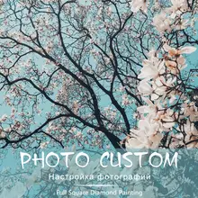 Пользовательские фото! Цветы фотографии полный квадратный/круглый дрель 5D DIY алмазная живопись персональный заказ Вышивка крестиком 5D мозаика вышивка