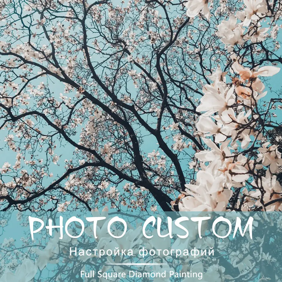 

Custom Photo! Flowers photos Full Square/Round Drill 5D DIY Diamond Painting Personal Custom Cross Stitch 5D Mosaic Embroidery