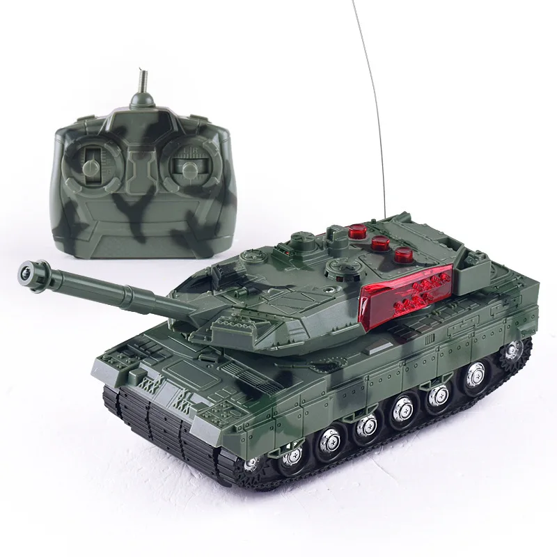 Wireless electric tank remote control car 4-way charging remote control car Child simulation model