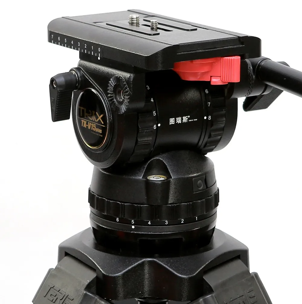 TERIS TRIX TX-V15 Plus TS150 Профессиональный штатив для видеокамеры головка жидкости нагрузка 15 кг для видеокамеры пленка камеры