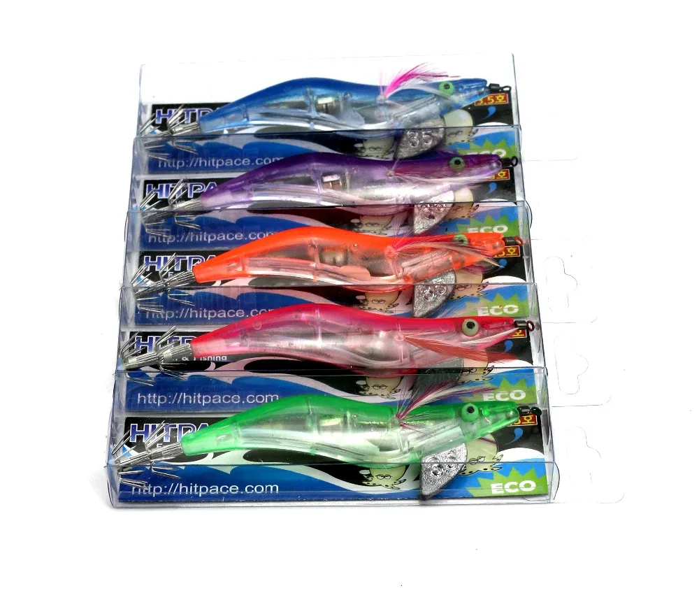 Eletrônico Camarão Pesca Iscas 12.8cm 29g Lulas Artificiais Ganchos Jigs Lula Isca Pena Chumbo Cabeça Tackles 10 Pçs 10 Esporte e Lazer